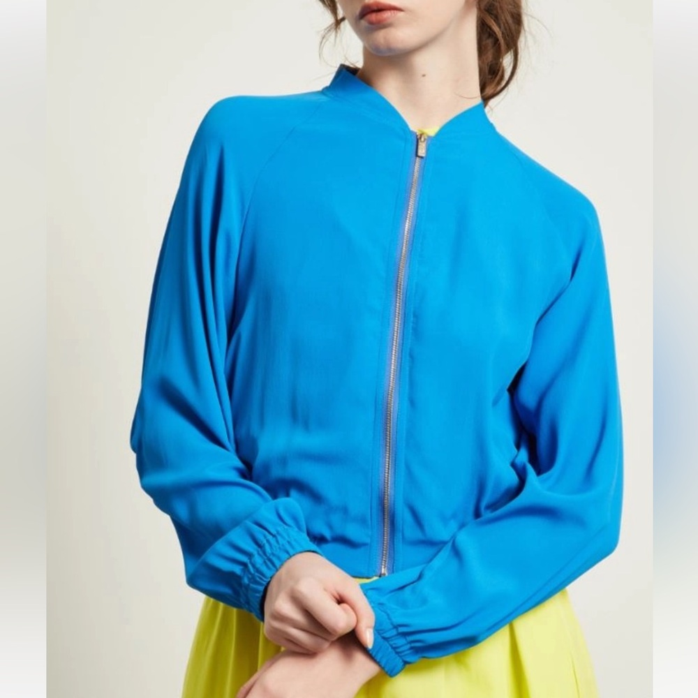 Marella Sport Label-cut  Short Zip-up Jacket. Size: Medium US4/6 Spring/Summer